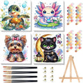 cviokrdu 4 Pack Paint by Numbers Kit by cviokrdu