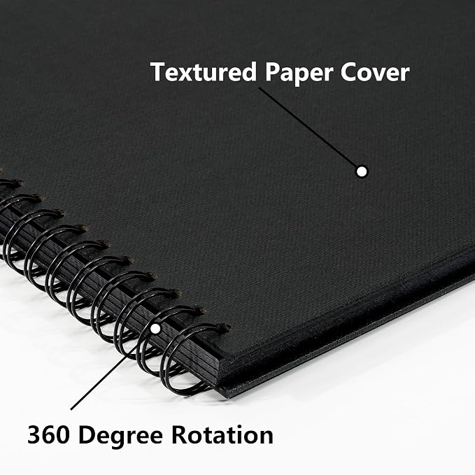 Vienrose Scrapbook Album Scrap Book Photo Albums Travel Scrapbook Textured - Image 6