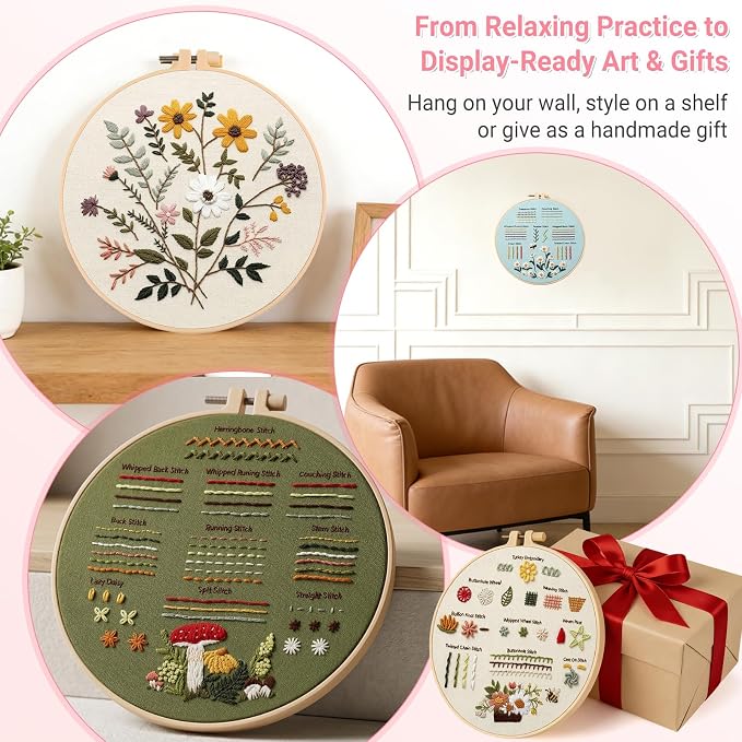 ZenHues Embroidery Kit for Beginners Adults - Image 7