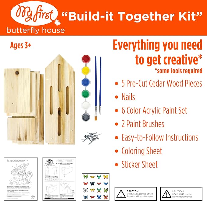 Nature's Way My First Butterfly House DIY Art Craft Kit - Image 3