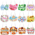 Cinnvoice 12 Pcs Summer Seasonal Diamond Art Hanging Ornament Kit by Cinnvoice