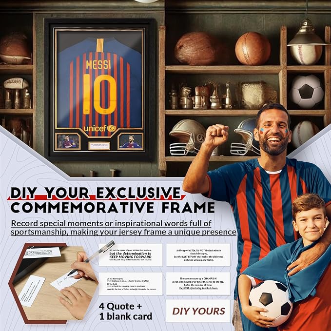 JupDec Jersey Frame Display Case, Large Clear Acrylic Shadow Box - Image 5