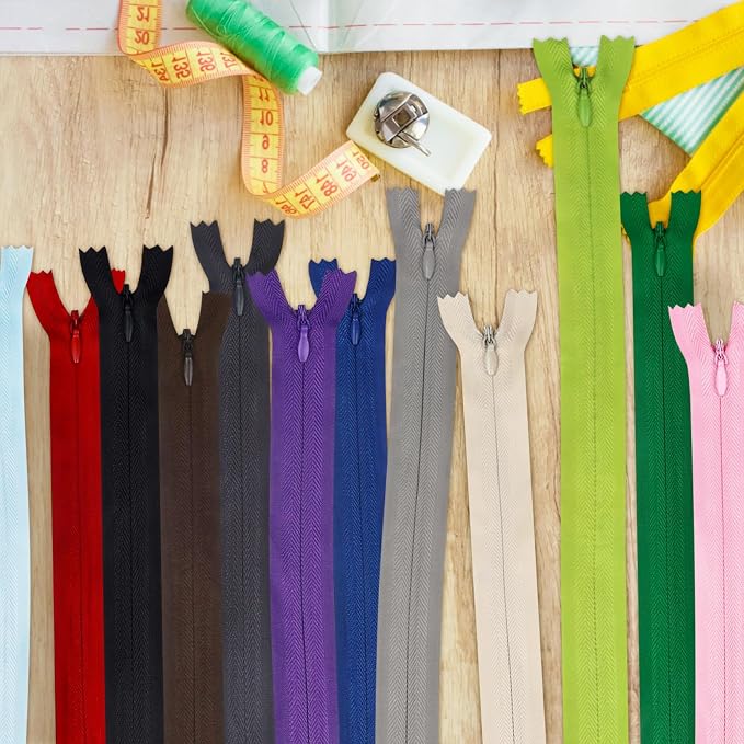 12 Inch Zippers, DOITEM 24 pcs 30cm/12 Inch Zippers - Image 7