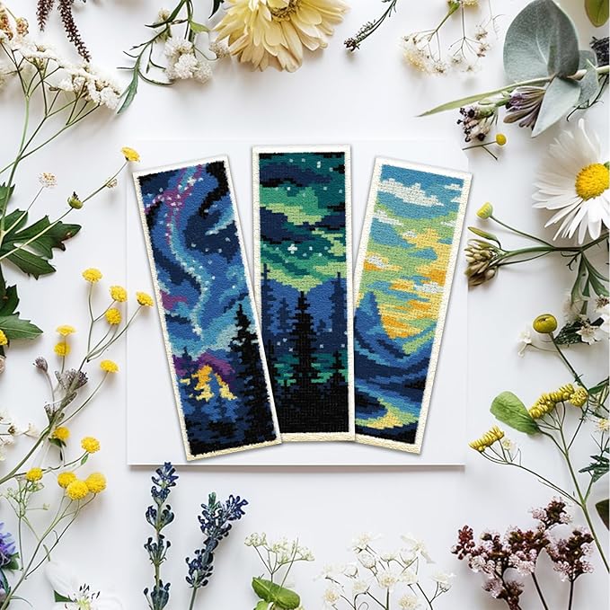 ACRNIGHEET 6PCS Cross Stitch Bookmark Kit - Image 5