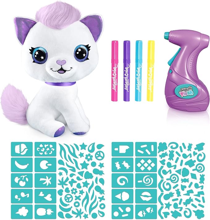 Canal Toys Personalize Airbrush Plush Large Kitty! Decorate, Repeat! Customize - Image 5