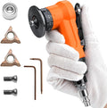 2-in-1 Mini Air Chamfer Tool for Chamfering and Round Cornor on Metal, Arc Corner 45 Degree Pneumatic Beveling Trimming Deburring Machine