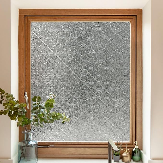 Add.Heres Stained Glass Window Privacy Film, 3D Static Cling Removable Window - Image 6