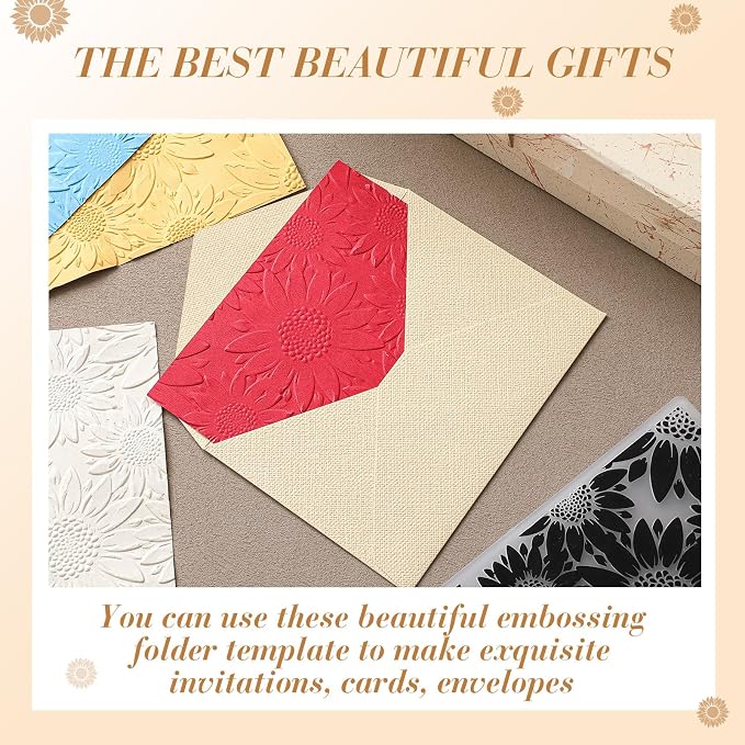 Geiserailie 1 Pcs Embossing Folders 2d/3D Embossing Machine Template Paper Card - Image 5