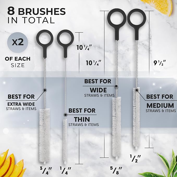 Buenalife Heavy Duty Cleaning Brushes Set of 8 - Image 2