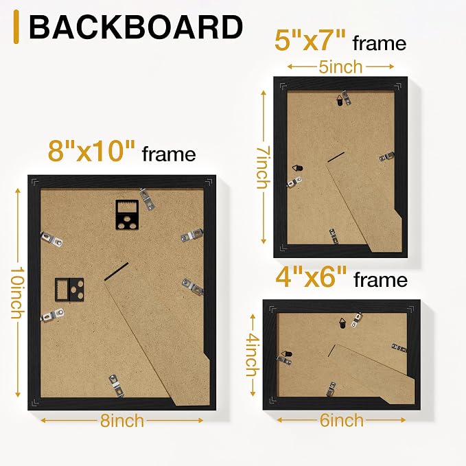 Vittanly 10 Pack Picture Frames Collage Wall Decor, Gallery Wall Frame Set - Image 8