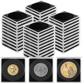80 Pcs Adjustable Acrylic Coin Holder, Coin Collection Cases by Fansunta