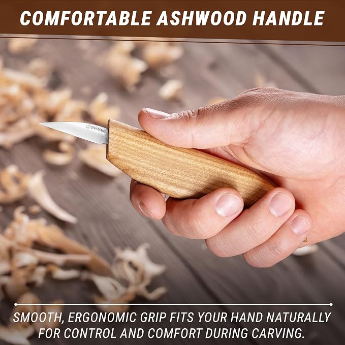BeaverCraft Wood Carving Detail Knife C15 1.4" Whittling Knife - Image 7