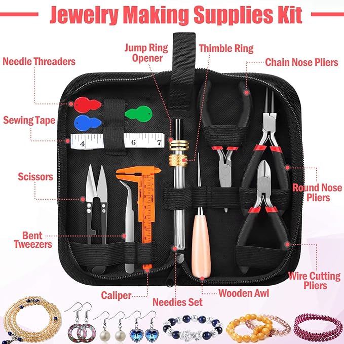 Thrilez Wire Wrapping for Jewelry Making, Repair and Beading Supplies Kit - Image 4