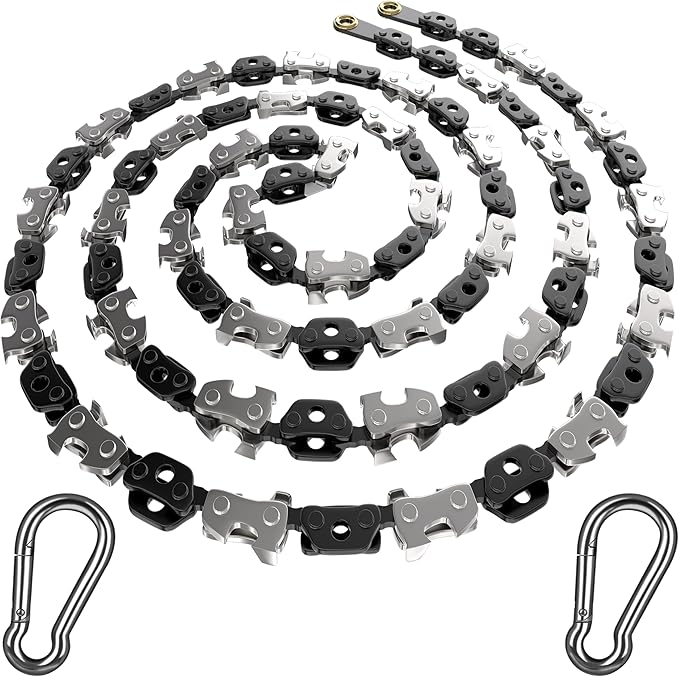 High Limb Rope Saw 53 In Chain Only - Zero Effort 360 Rope Chain Saw - Sharp Manual Tree Limb Cutter - Hand Chainsaw - Fast and Easy Pocket Chainsaw