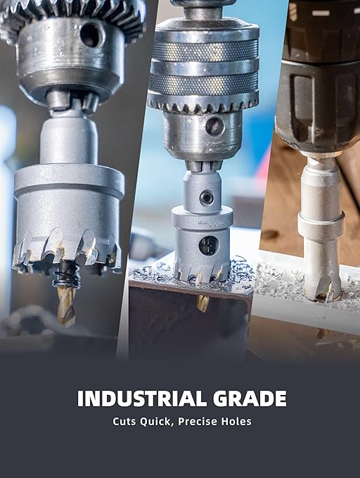 2" Carbide Hole Saw, Heavy Duty Metal Hole Cutter with Pilot Drill Bit for Cutting Stainless Steel, Metal Sheet and Aluminum Alloy (51mm | 2")