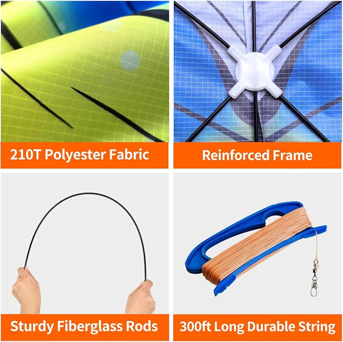 Butterfly Kites for Kids and Adults, 300ft String Handle Included - Image 5