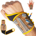 BINYATOOLS Magnetic Wristband -Coyote Brown- With Super Strong Magnets Holds Screws, Nails, Drill Bit Unique Wrist Support Design Cool Handy Gadget Gifts for Fathers, Boyfriends, Handyman, Electrician
