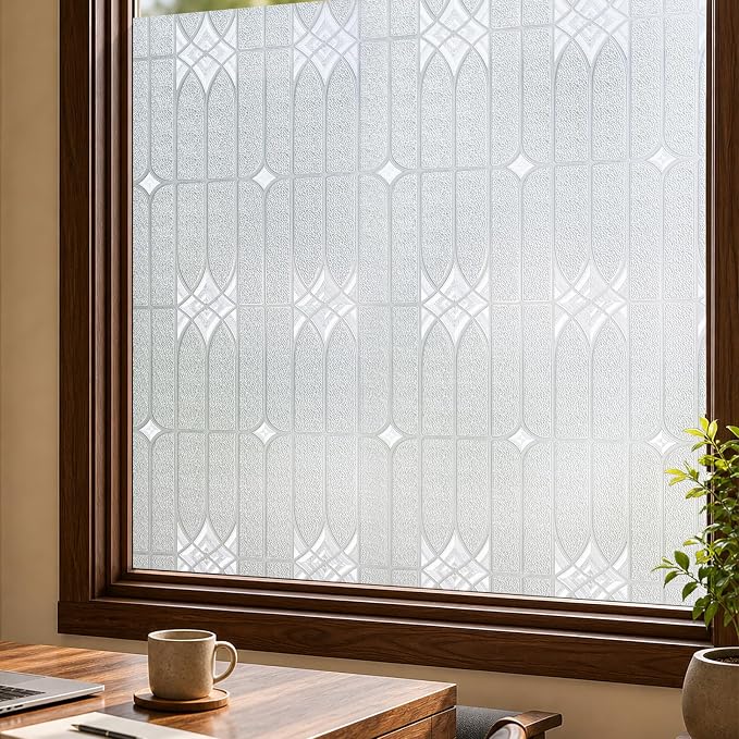 ADD.HERES Window Privacy Film, Stained Glass Decorative Static Cling, Removable by ADDHERES