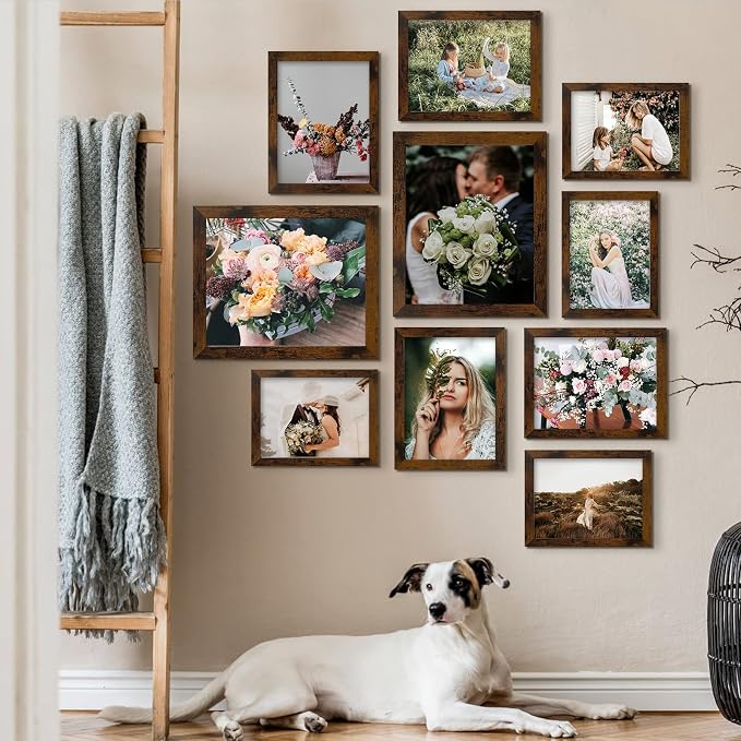 LUCKYLIFE Picture Frame Set 10-Pack, Gallery Wall Frame Collage - Image 5