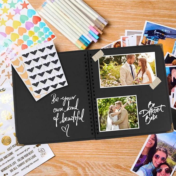 Joyberg Scrapbook 80 Pages, Scrapbooking Supplies 8 x 8 In, Scrapbook Album - Image 6