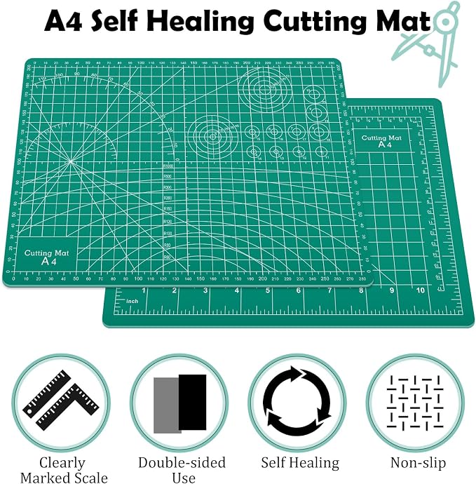 Self Healing Cutting Mat, 12in x 9in Sewing Mat - Image 3