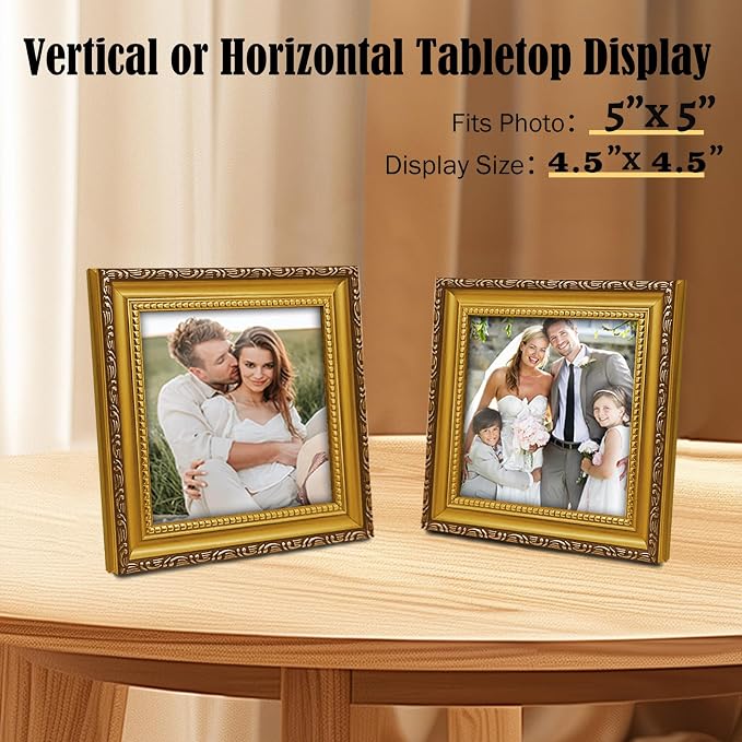 5×5 Gold Picture Frame - Image 6