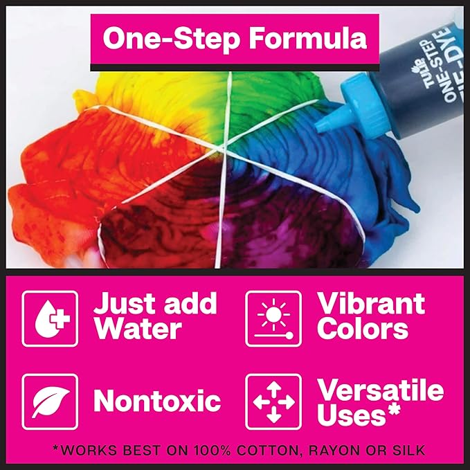 Tulip One-Step Tie Dye Kit, Large Group Activity, 14 Vibrant Colors, Permanent - Image 4