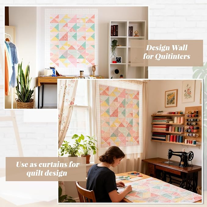 Buryeah 1 Pcs Quilt Design Wall Fabrics 72 in x 60 in - Image 5