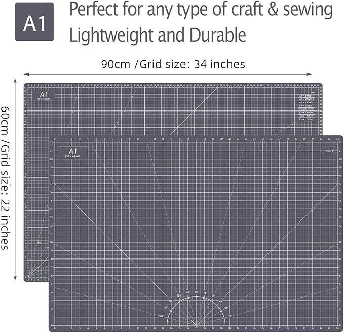 Headley Tools Thickened 24 x 36 Inch Self Healing Cutting Mat, Durable A1 - Image 2