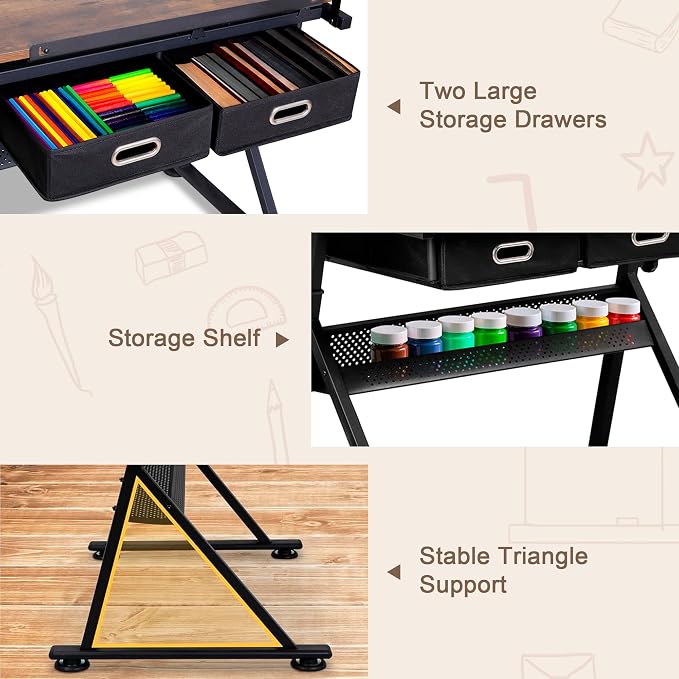 ZENY Adjustable Drafting Table - Image 6