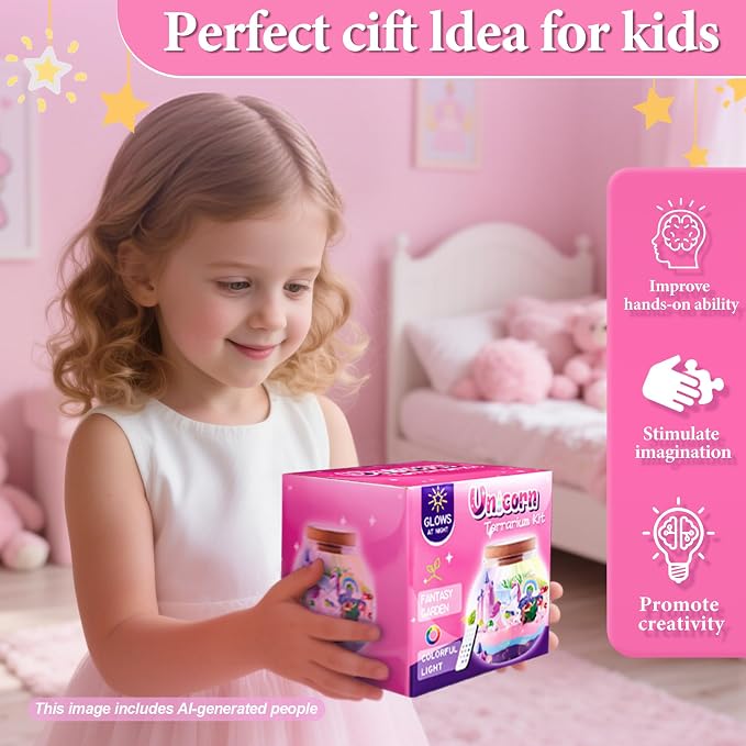 Unicorn Terrarium Craft Kits, DIY Craft - Image 5
