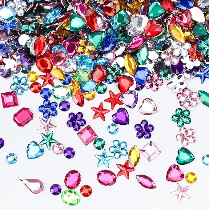 JPSOR 1500pcs Rhinestone Gems Jewels - Image 3