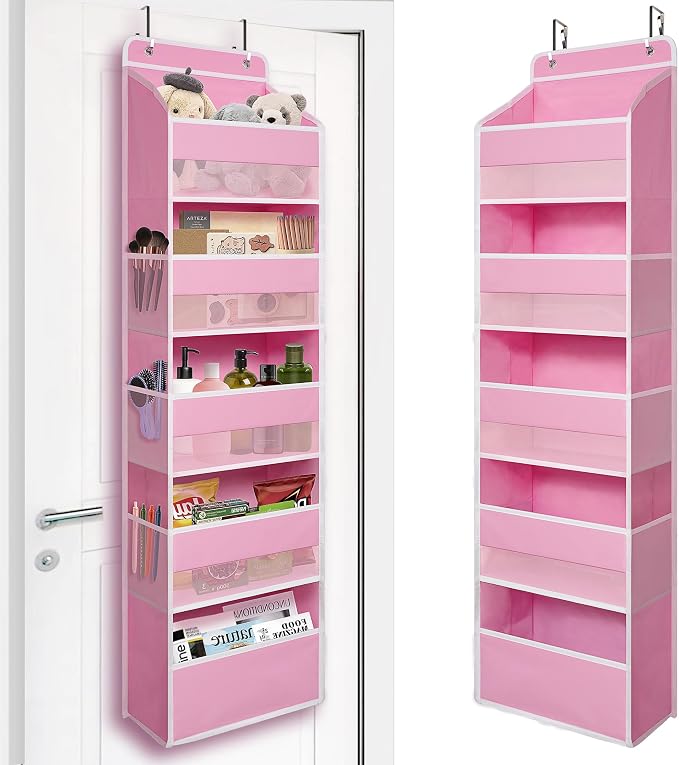 TYMENSH Pink Over Door Organizer by TYMENSH
