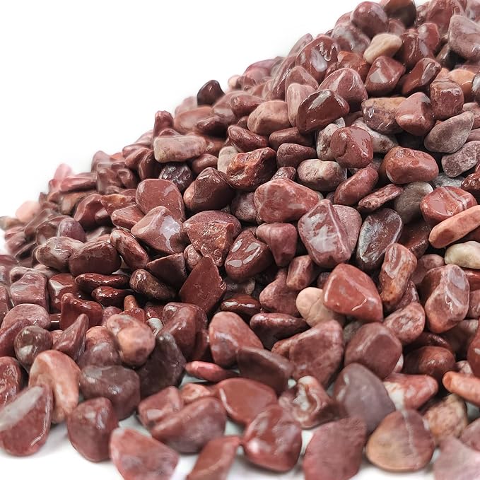 FANTIAN 10 lbs Pebbles for Plants, 3/8 Inch Pea Gravel Stones Decorative Red - Image 8