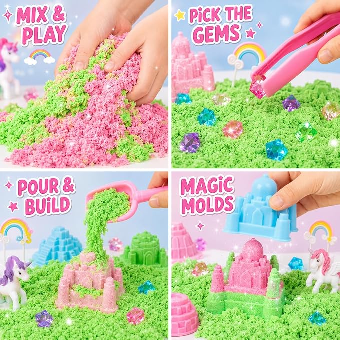 Carolart Unicorn Sensory Bin, Sand Box Kit - Image 4