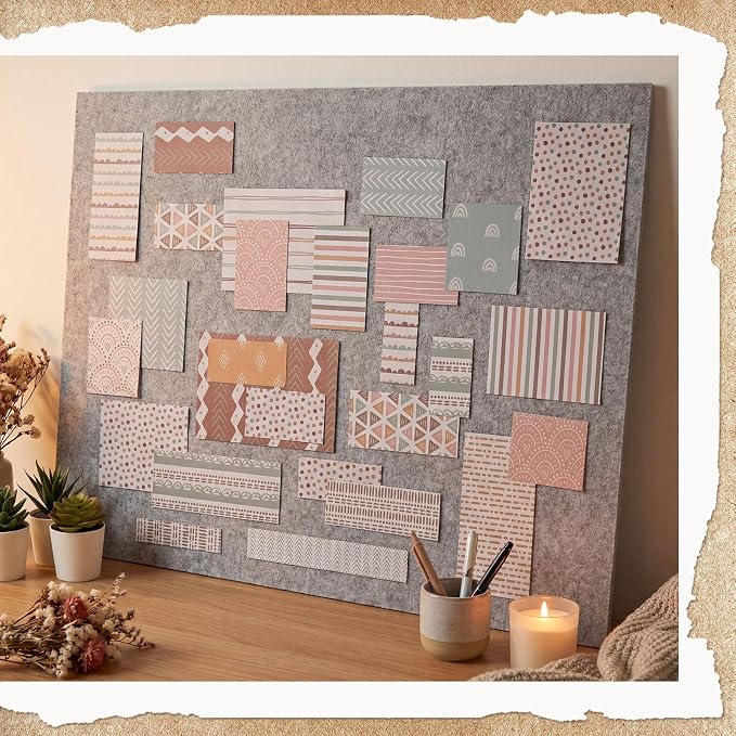 24 Sheets Scrapbook Paper, 12x12in Double-Sided Bohemian Patterned Craft Paper - Image 5