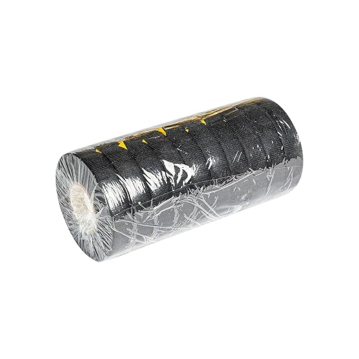 10-Roll Wire Harness Tape 3/4"×49' – Automotive Electrical Cloth Tape, Hand-Tear, No Residue