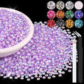 8000PCS 3mm Resin Jelly Rhinestones in Bulk, Bedazzling Flatback Crystals by BELLEBOOST