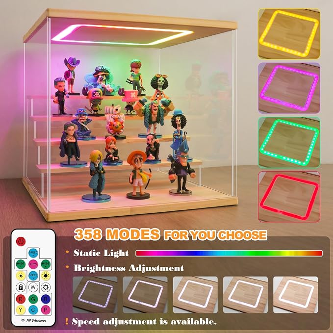 NONEMEY LED Acrylic Display Case, 6 Tier Display Case - Image 2