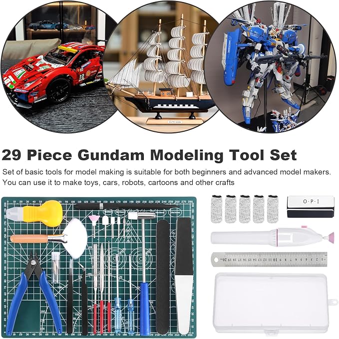 29PCS Gundam Model Tools Kit, Model Basic Tools Kit, Hobby Building Tools Kit - Image 7