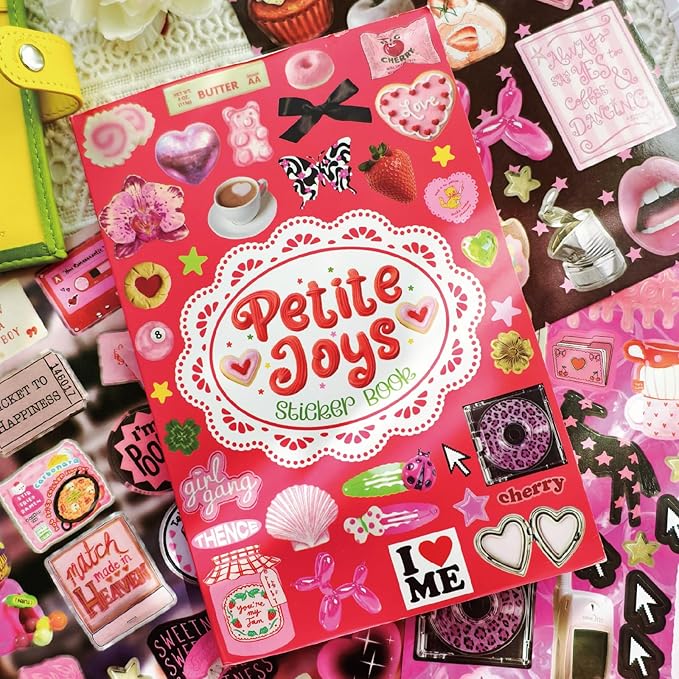 PRSTINCOL Sweetheart Vintage Style Sticker Book, 30 Pages of Aesthetic Stickers - Image 2