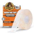 Gorilla Invisible Hold Mounting Tape, Holds up to 15 lbs, Permanent Bond by Gorilla