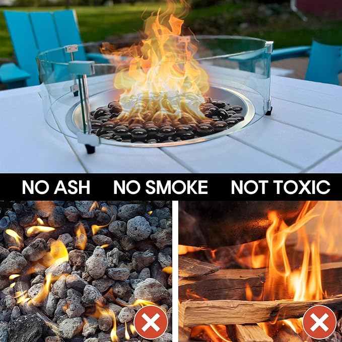 10 LB Black Glass Beads for Vases, Glass Pebbles - Image 5