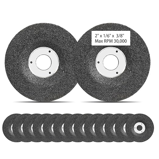 Die Grinder Grinding Wheel,2 inch Angle Grinder Disc 15 Pack with 3/8" Arbor Hole for Metal Drill Rotary Tool