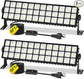 2Pack 100W Shop Light, 11000LM 6000K Daylight White Super Brighter LED Shop Light, IP66 Waterproof Garage Lighting with 1.8M/6FT Cord, Bay Light for Workshop Yard Garage Warehouses