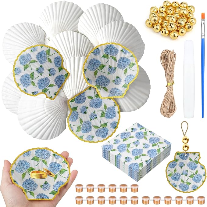 Gilprop 12 Pcs Large Scallop Shells by Gilprop