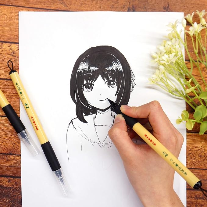 Kuretake Bimoji Brush Pen, Hand lettering and Illustration, - Image 2