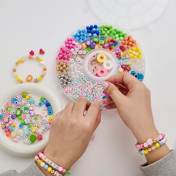 MYCUTEY 594Pcs DIY Bracelet Making Kit - Image 5