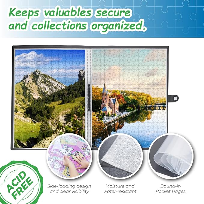 1000 Pcs Puzzle Storage Portfolio Folder - Image 4