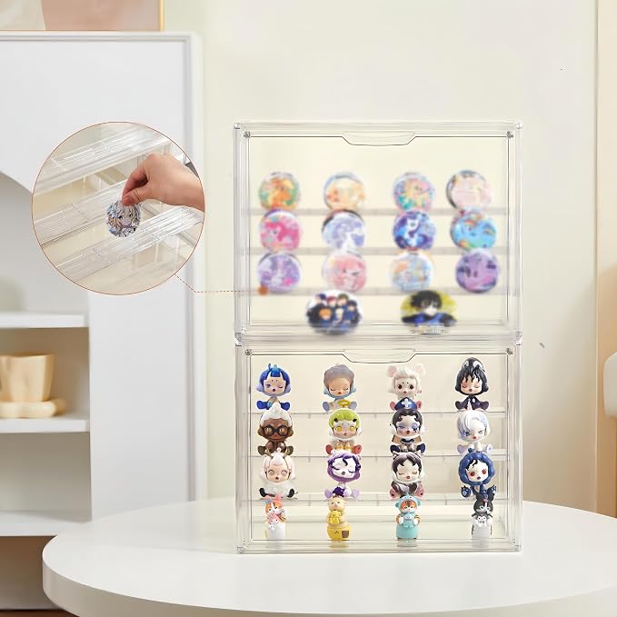 Clear Acrylic Display Case for Figures 4 Layer Figure Display Shelf - Image 6